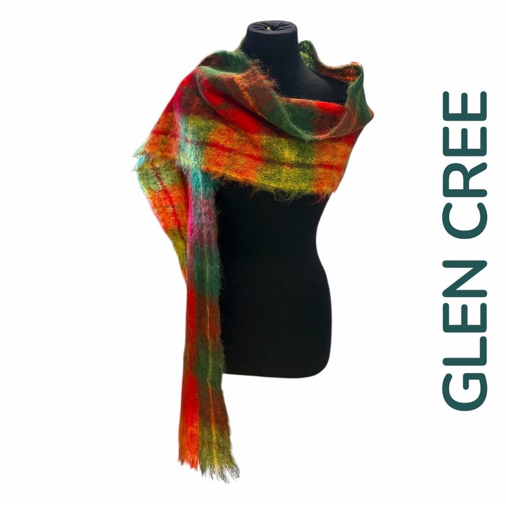 Vintage Glen Cree Mohair Scottish Scarf (EUC)